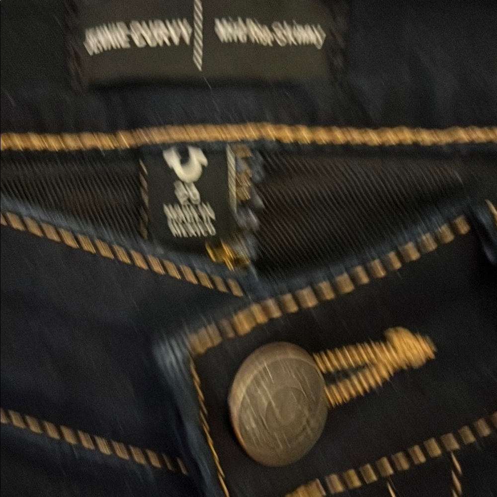 True Religion Blue Jennie Curvt Mid-rise Skinny Jeans Stretchy Fit - Picture 2 of 7